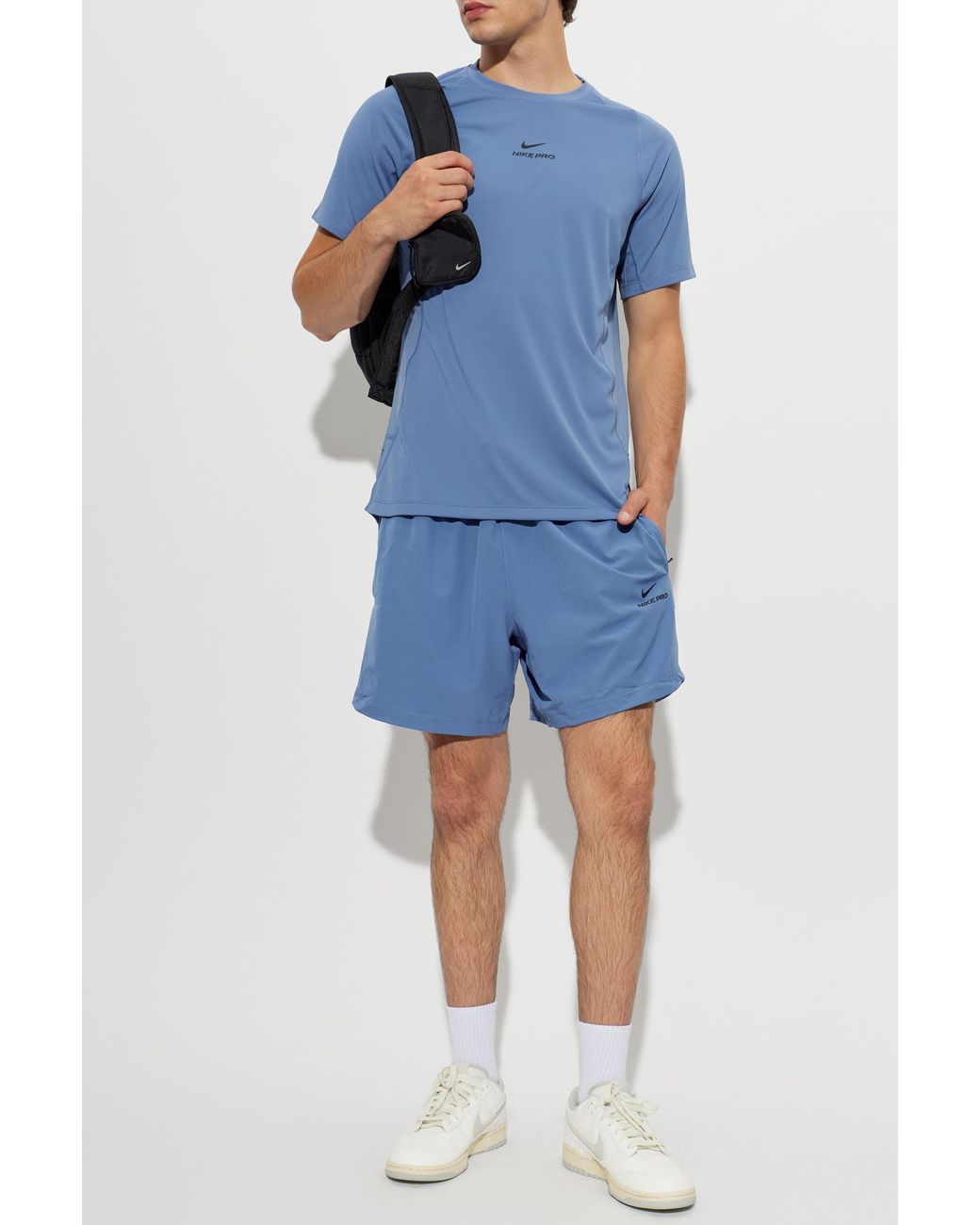 Nike Blue T-Shirt With Logo for men
