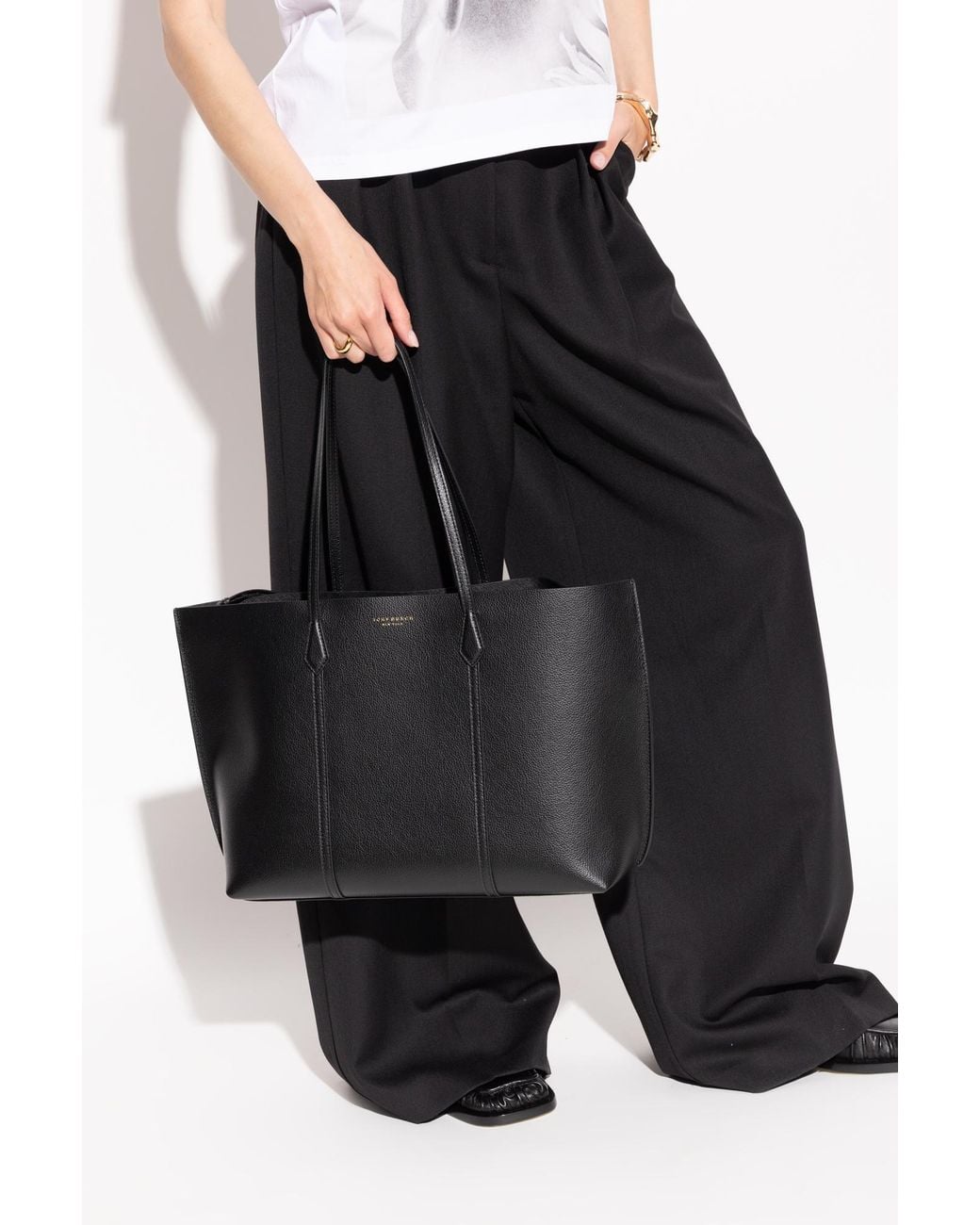 Tory Burch Black Shopper Bag "Perry"