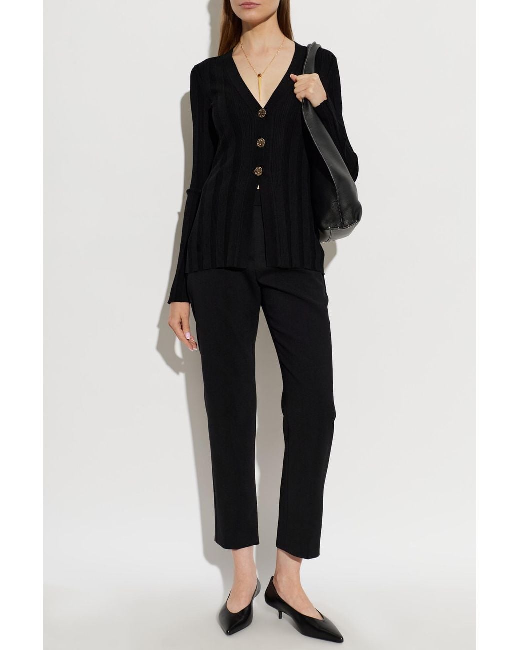 Max Mara Black Wool Trousers 'Acino'