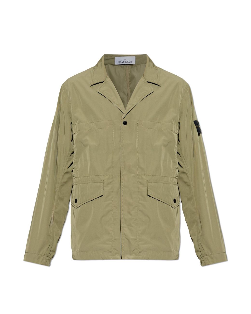 Stone Island Green Lightweight Jacket With Pockets for men