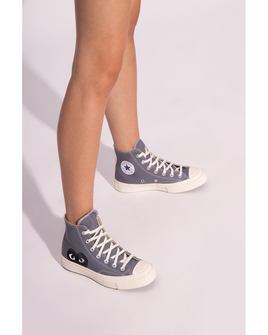 COMME DES GARÇONS PLAY X Converse in Grey (Gray) - Lyst