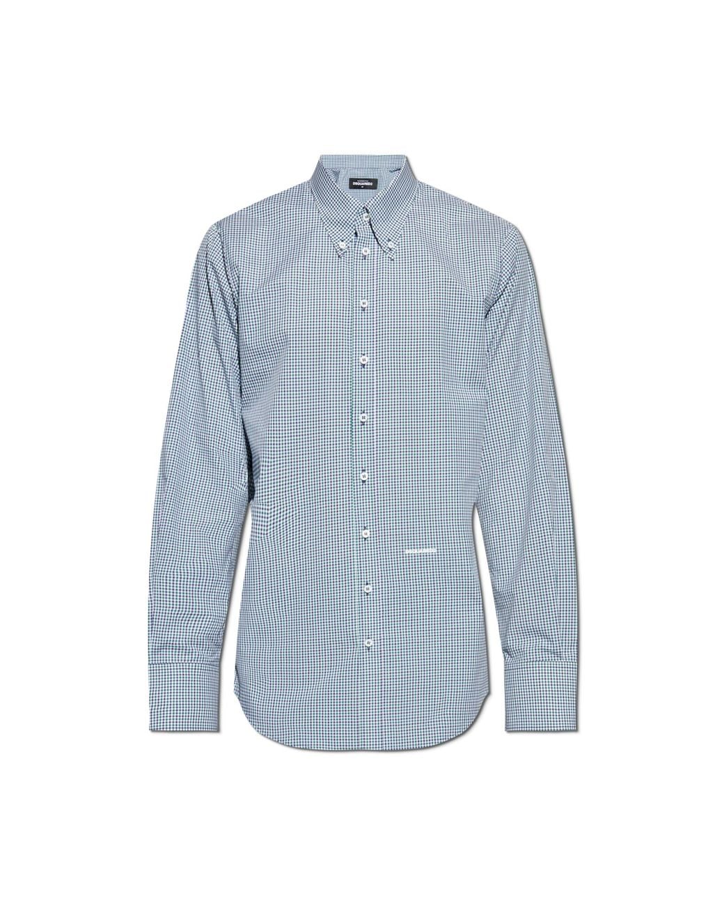 DSquared² Blue Plaid Shirt for men