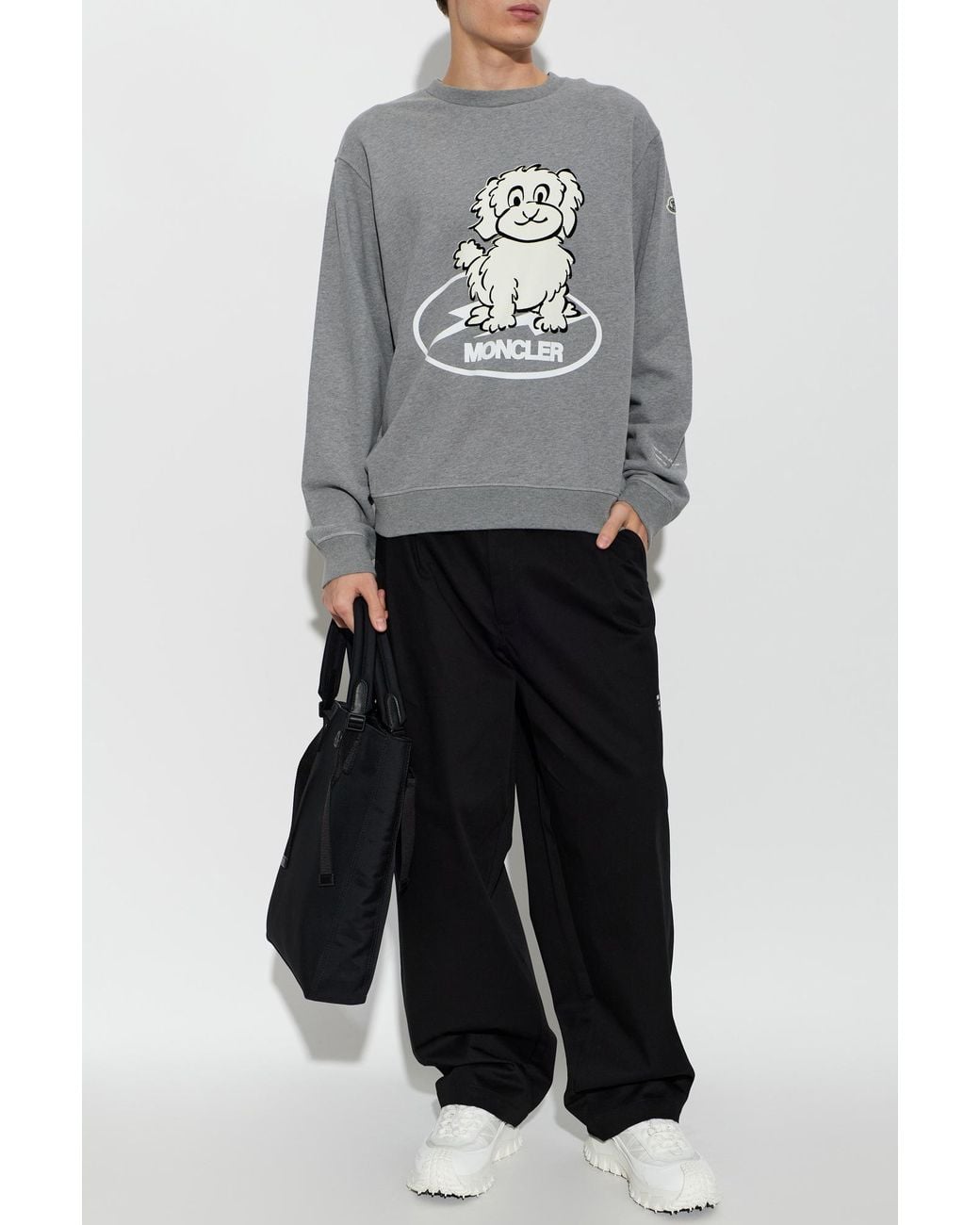 Moncler Genius Gray 7 Moncler X Fragment Hiroshi Fujiwara Crewneck Sweatshirt for men