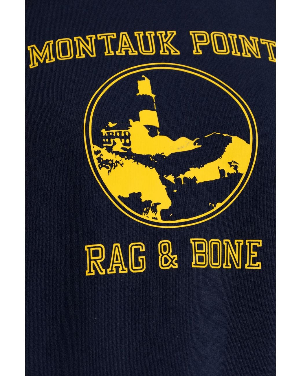 Rag & Bone Blue Sweatshirt With Print