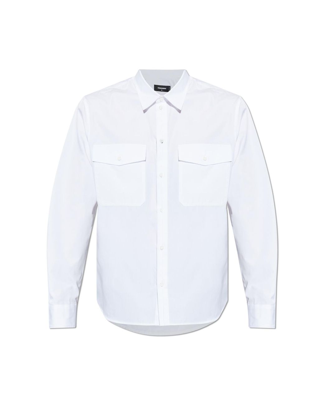DSquared² White Shirt With Pockets for men