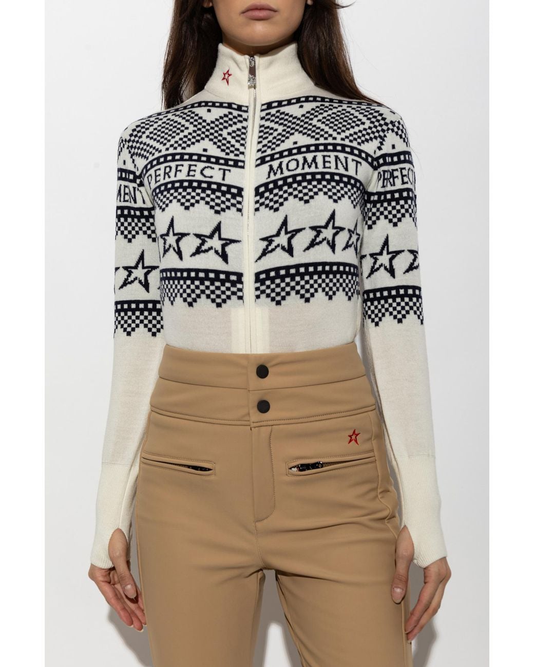 Perfect Moment White Long-Sleeve Wool Body