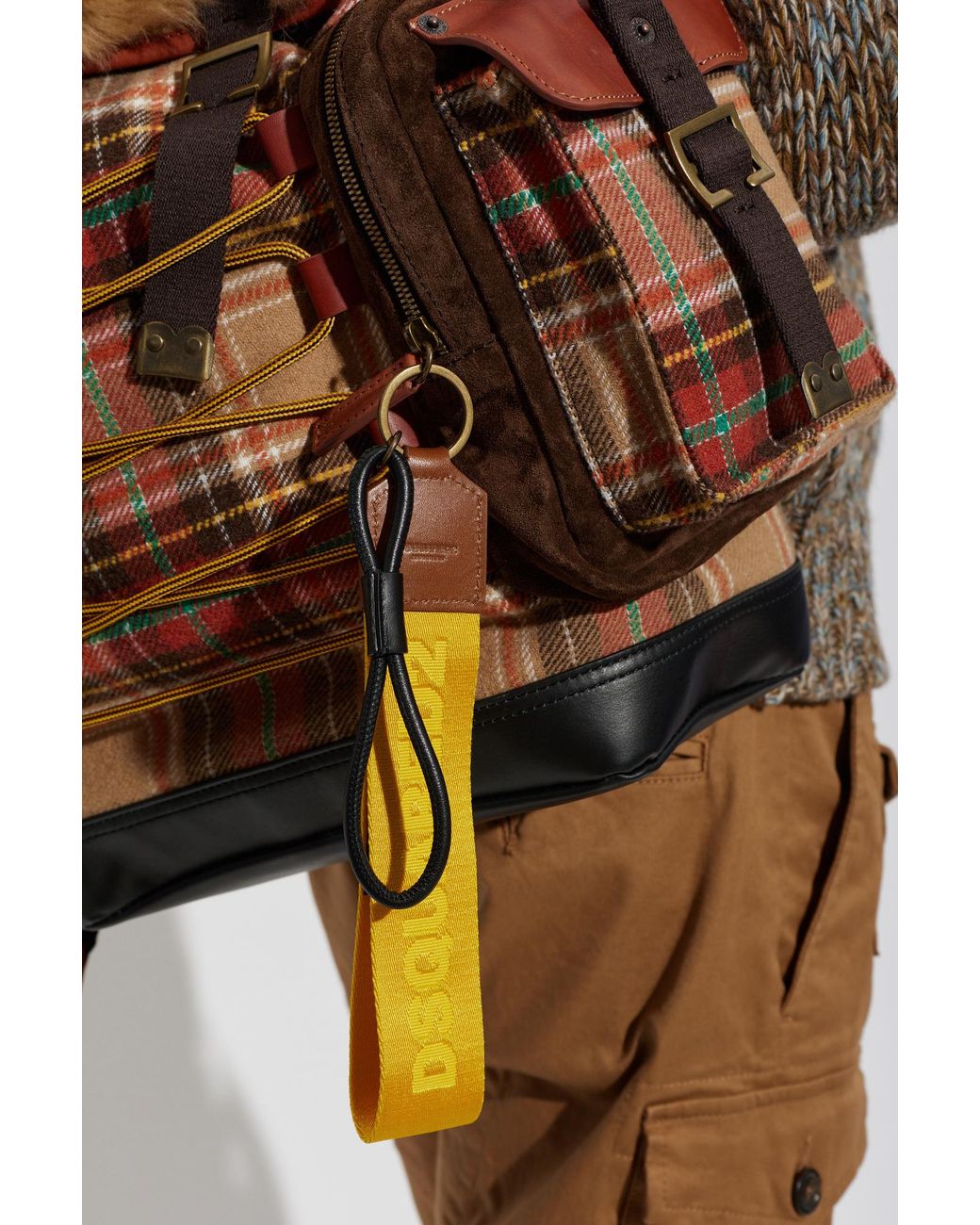 DSquared² Metallic Keychain for men