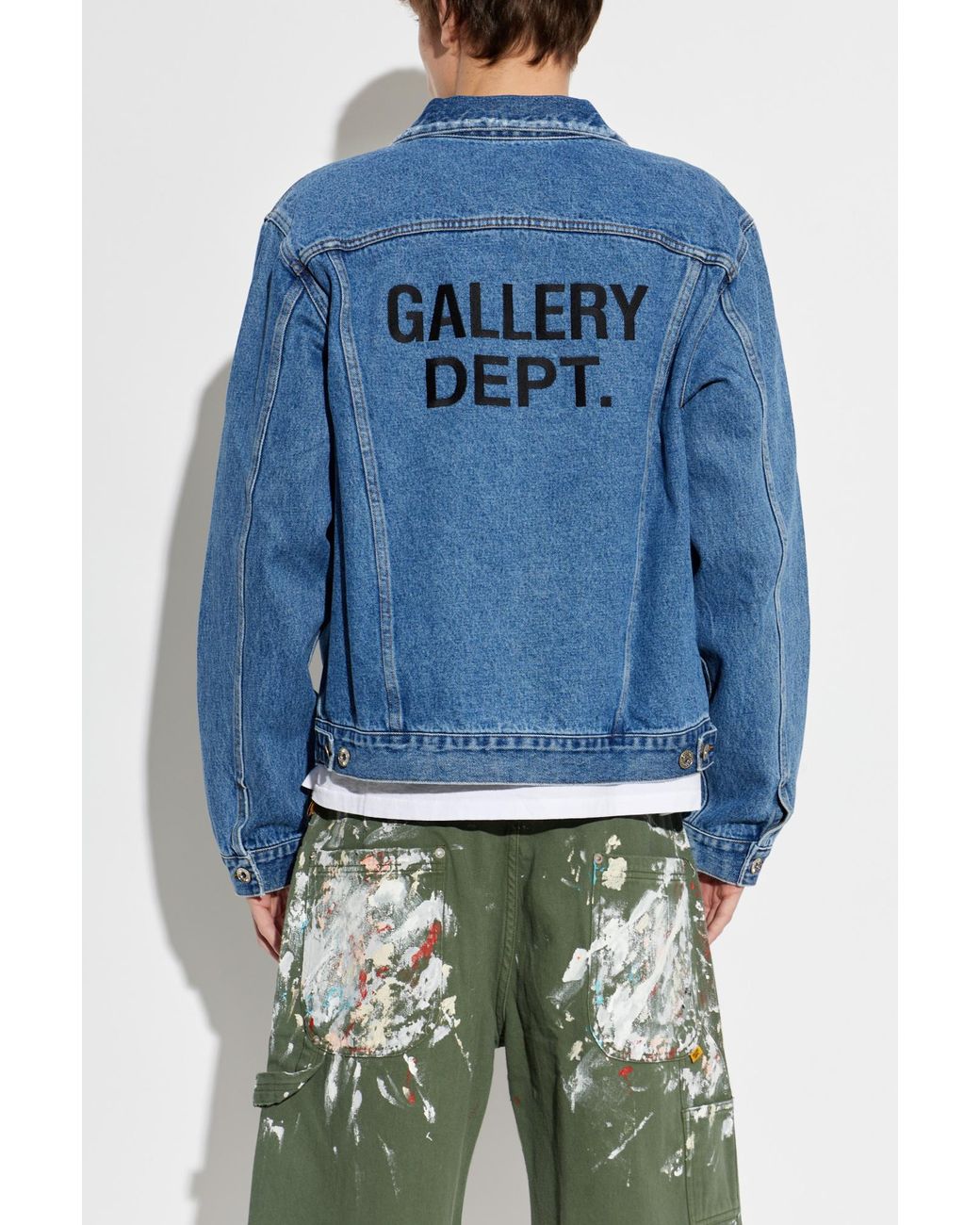 GALLERY DEPT. Blue Denim Jacket With Logo for men