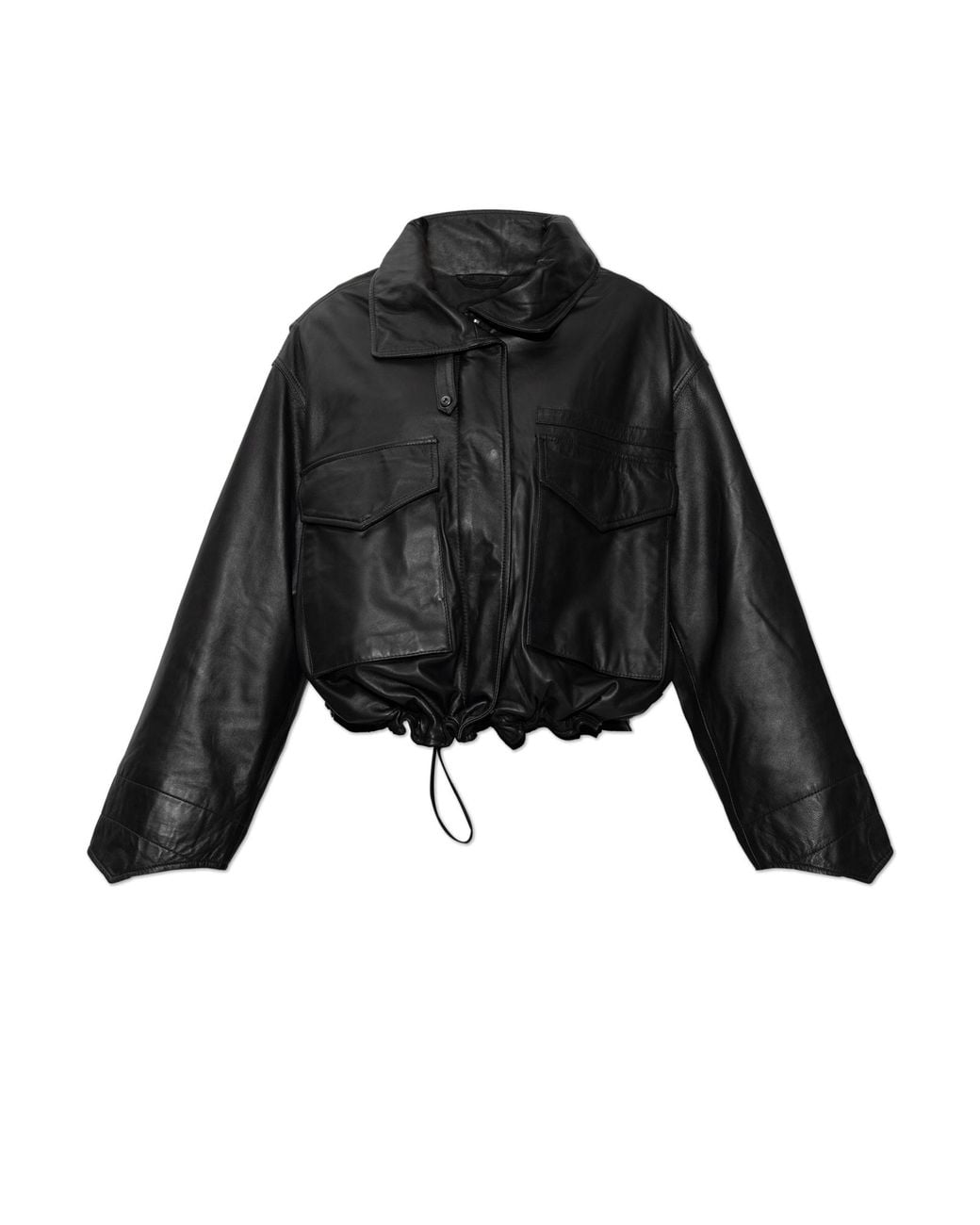AllSaints Black 'Clay' Leather Jacket