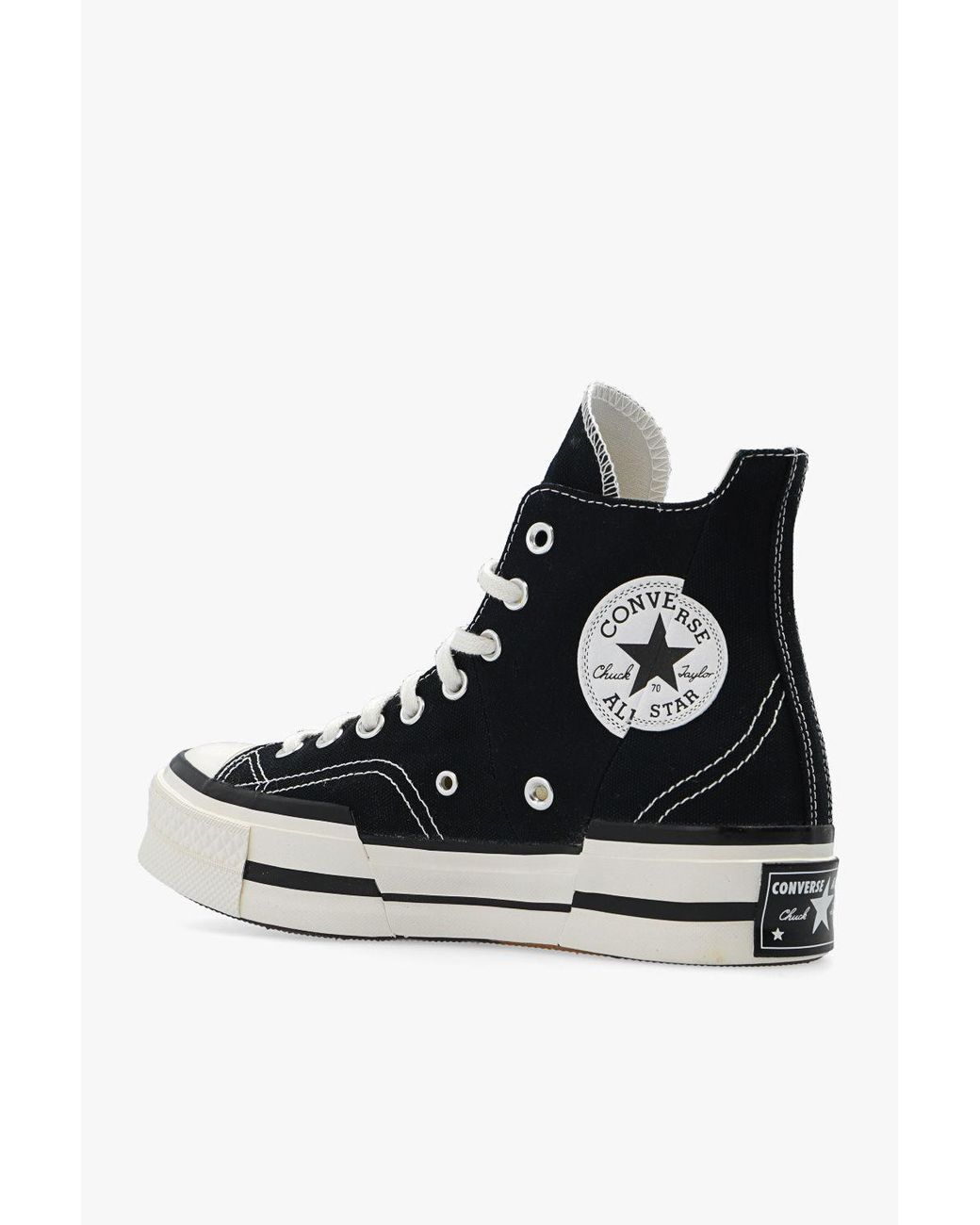 Converse 'chuck 70 Plus' High-top Sneakers in Black | Lyst