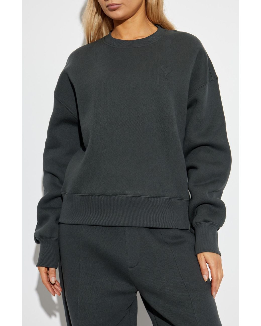 AMI Black Sweatshirt With Logo