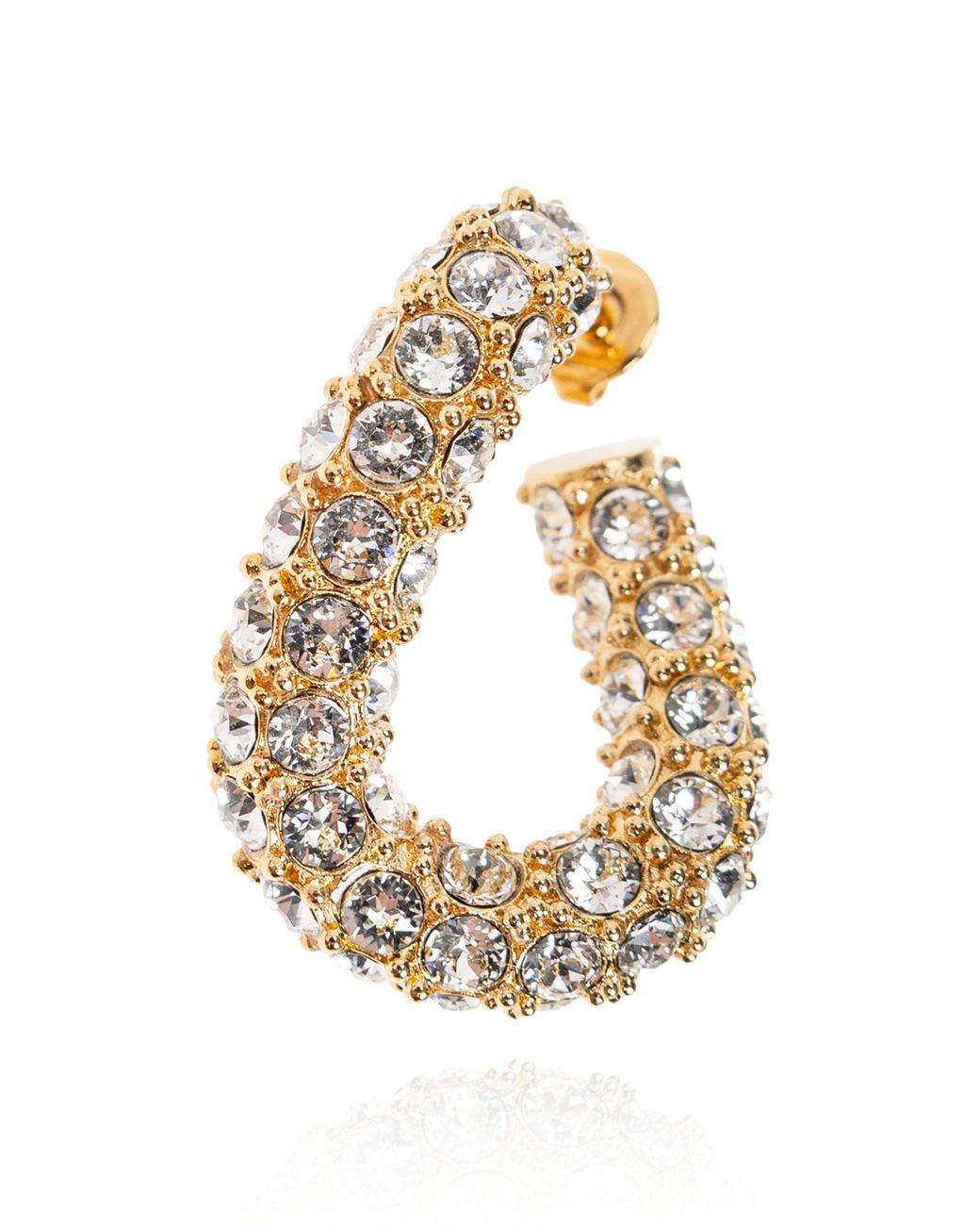 Isabel Marant Metallic Earrings With Sparkling Crystals