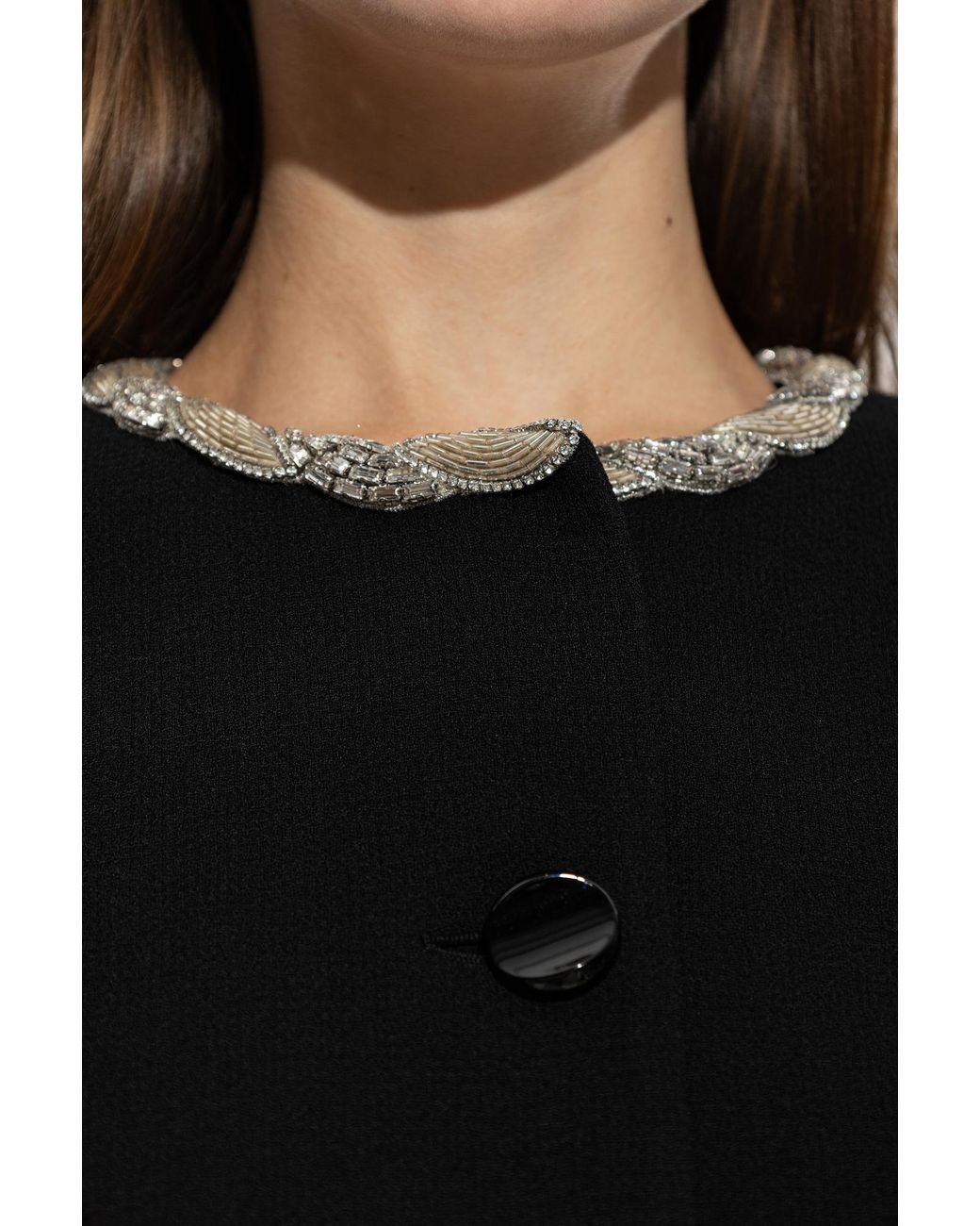Valentino Garavani Black Wool Blazer With Appliqués