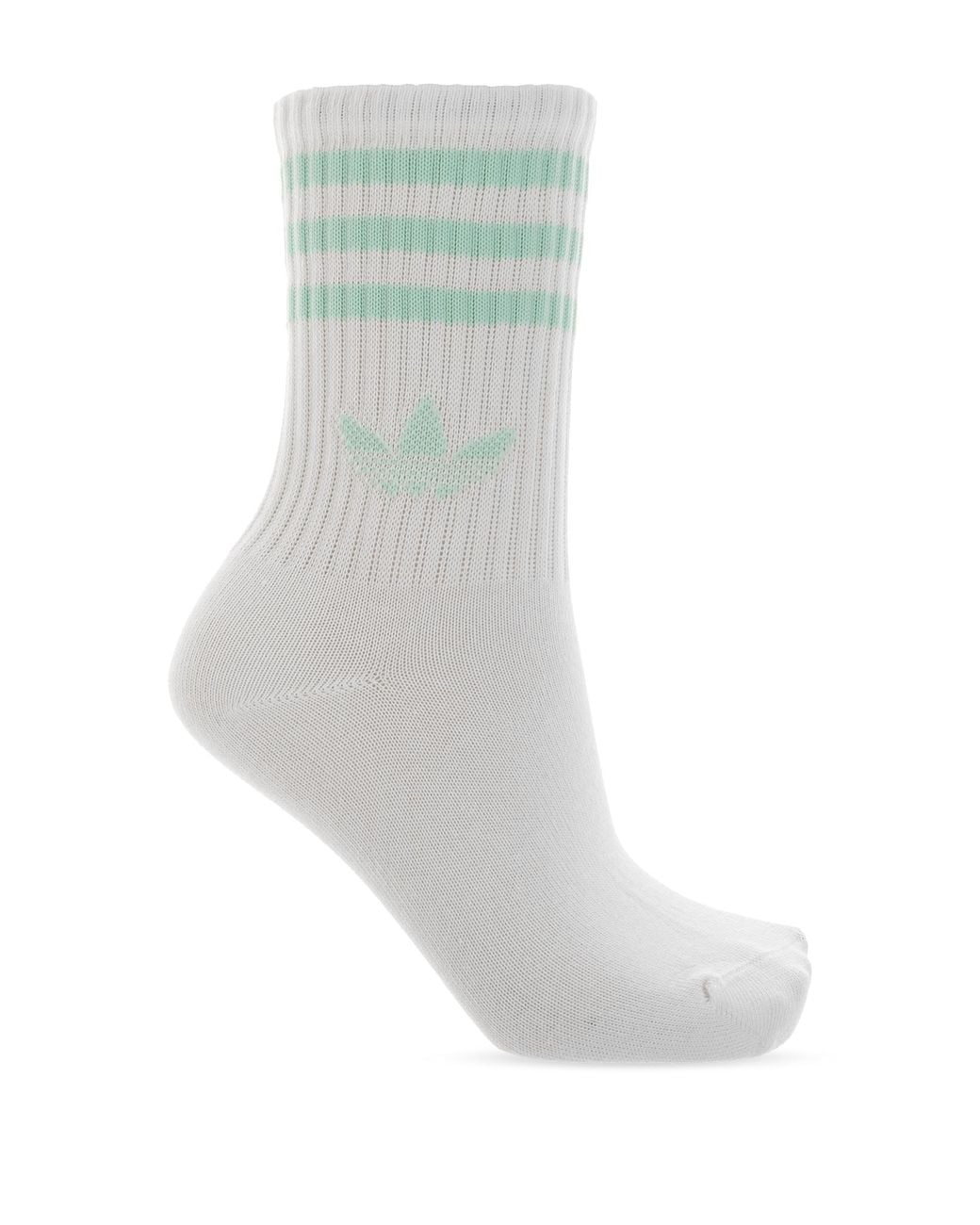 Adidas Originals White Three-Pack Of Socks