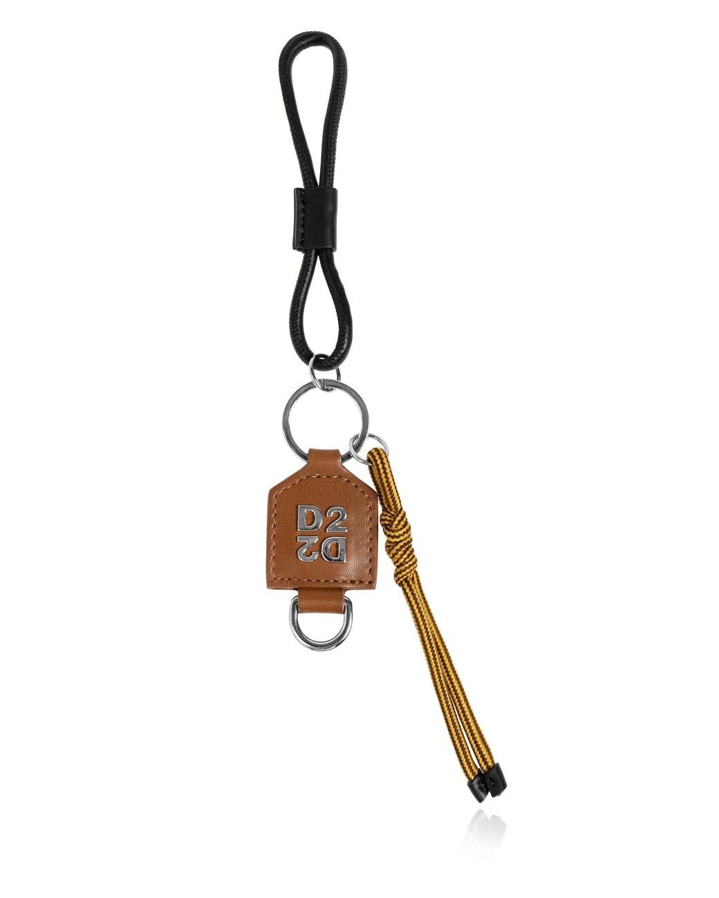 DSquared² Brown Keychain With Logo for men