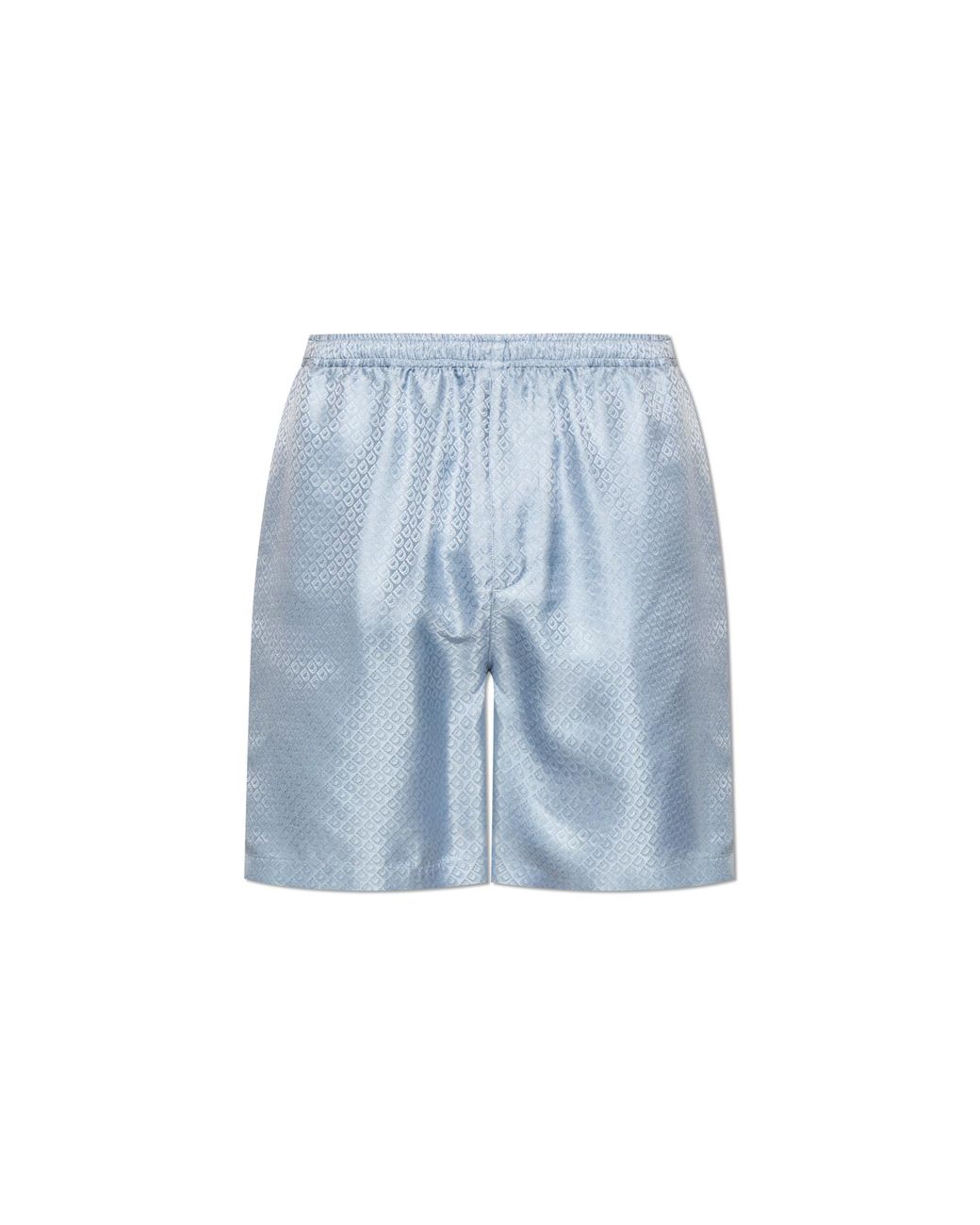 Ferragamo Blue Silk Shorts for men