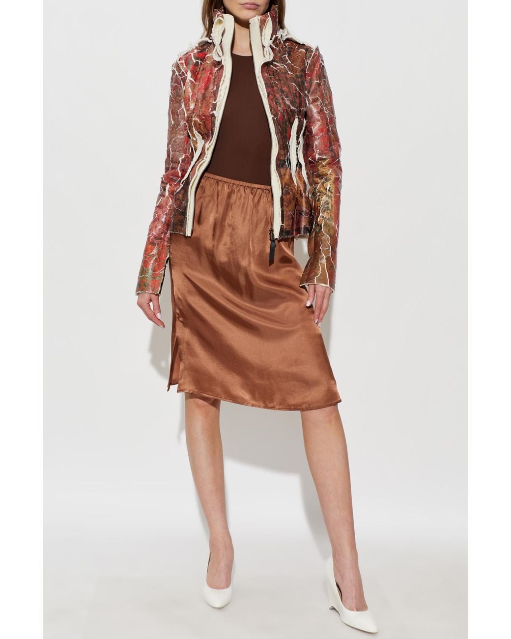 Maison Margiela Brown Sleeveless Bodysuit