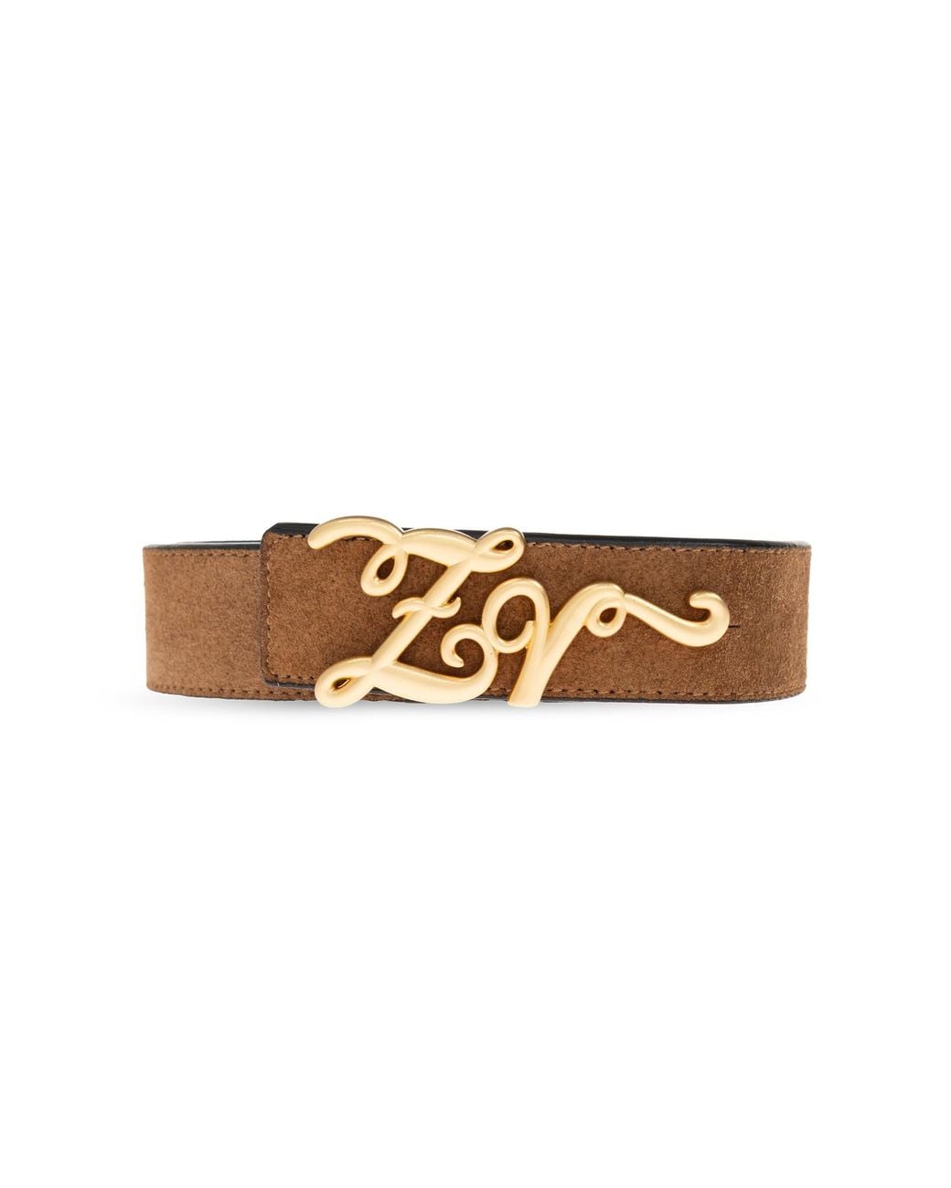 Zadig & Voltaire Brown Suede Belt