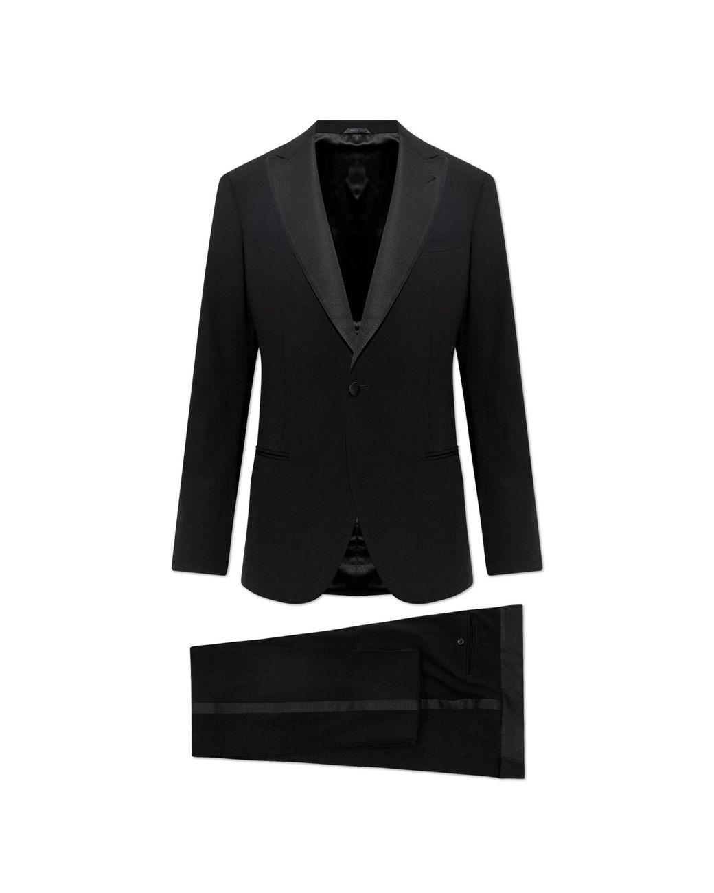 Giorgio Armani Black Wool Suit for men