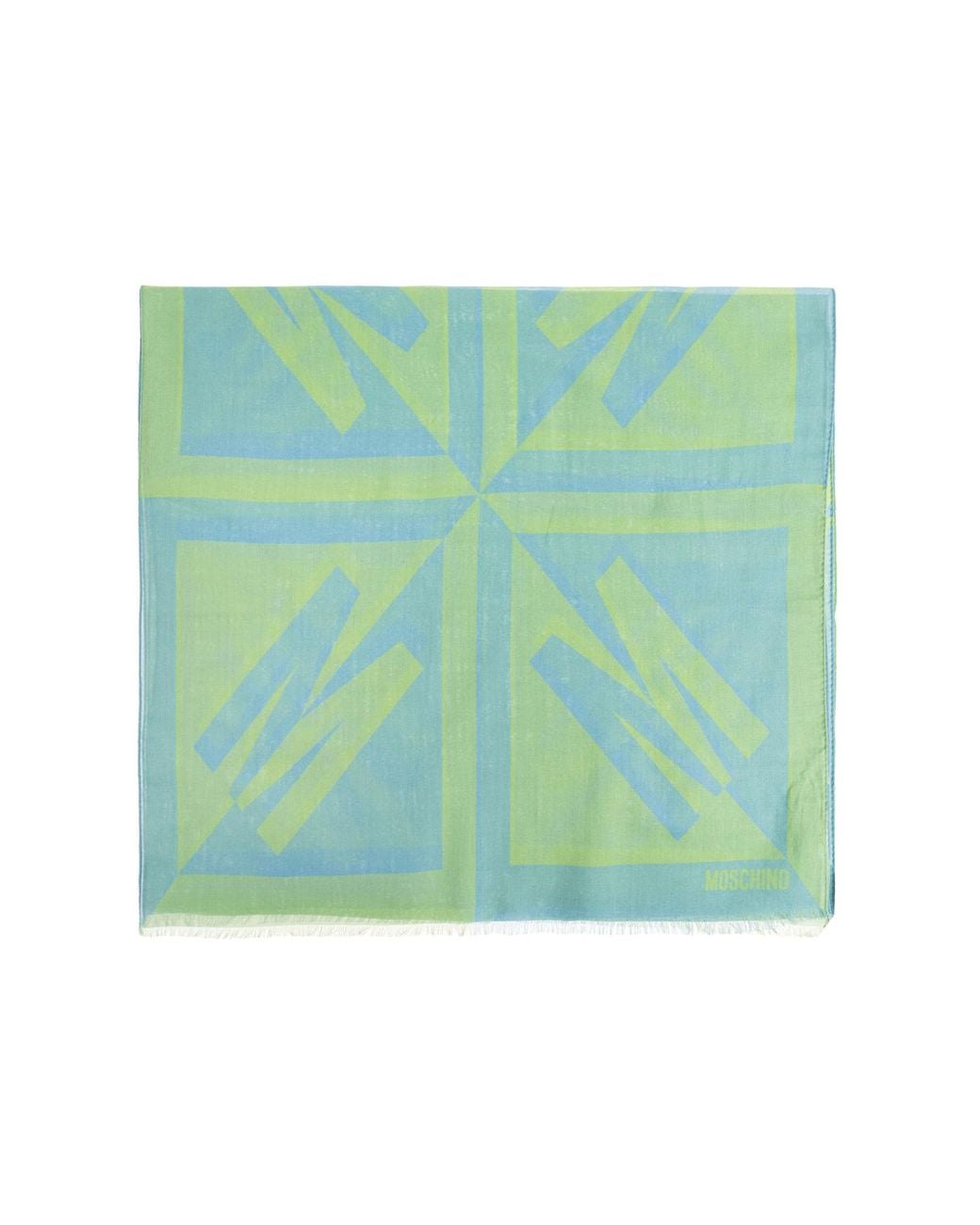 Moschino Green Scarf With Logo