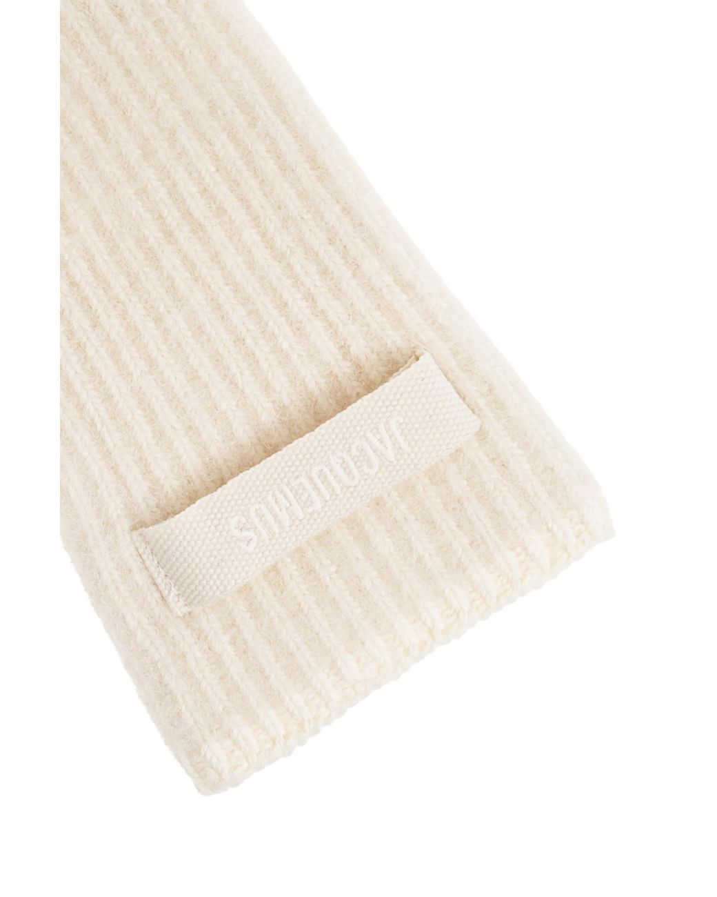Jacquemus White Wool Gloves