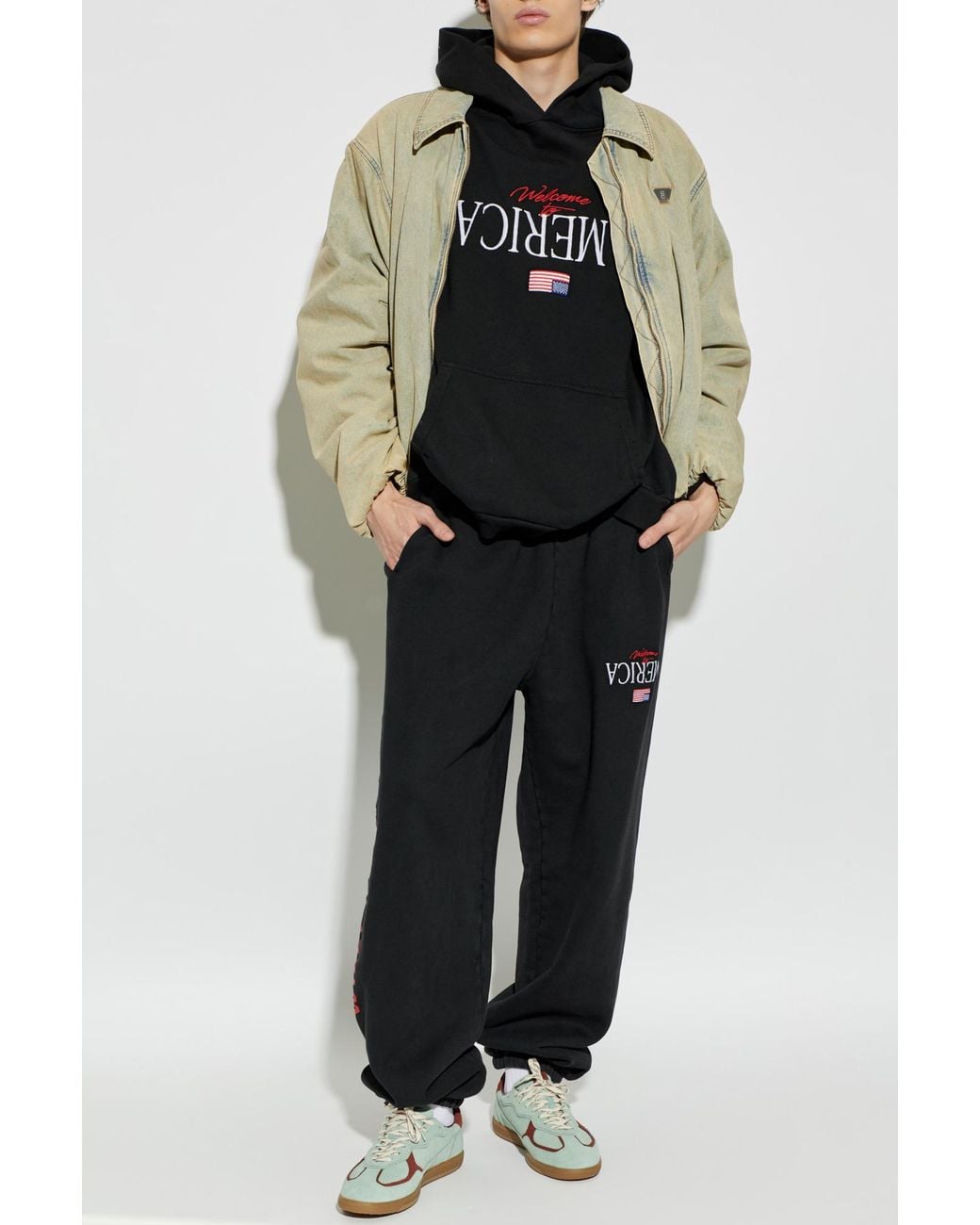 Willy Chavarria Black 'Oversize' Sweatshirt for men