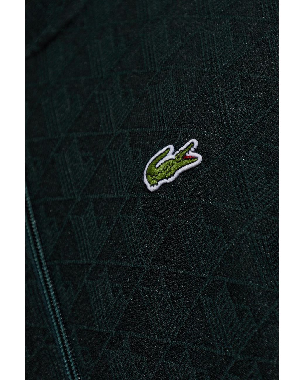 Lacoste Black Monogram Sweatshirt for men