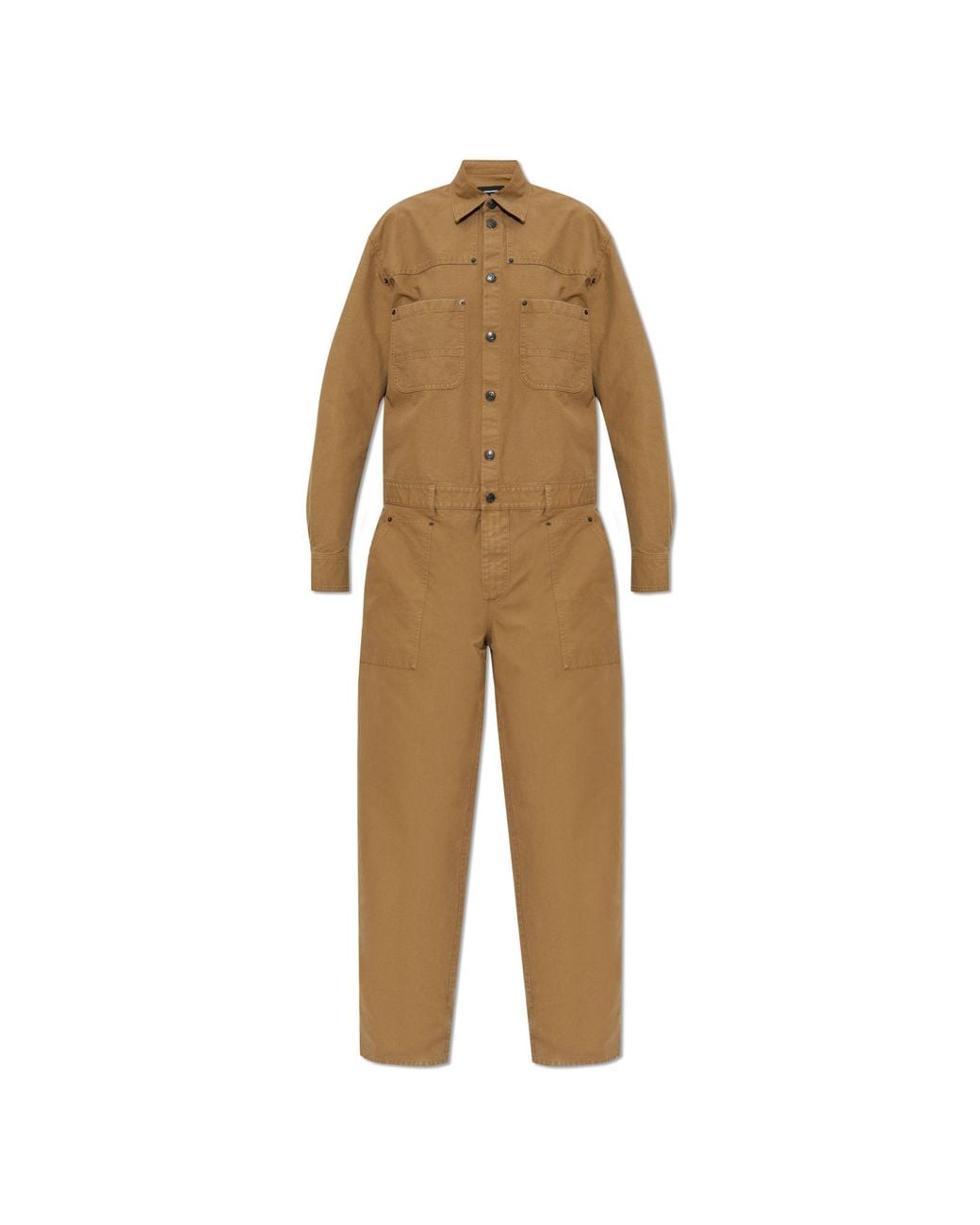 DSquared² Natural Cotton Jumpsuit