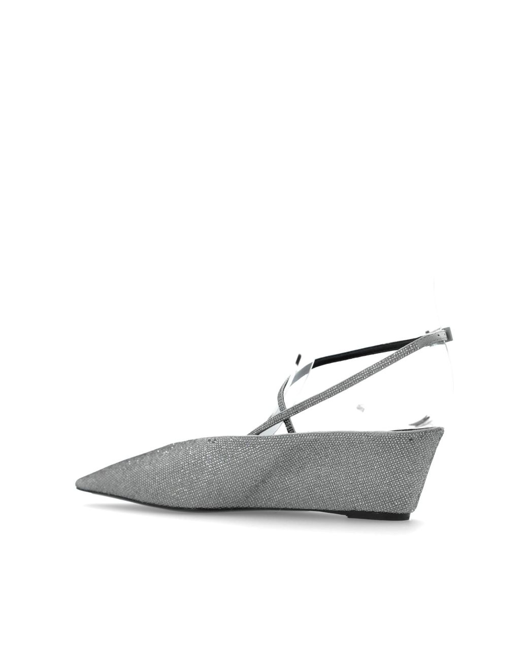 Tory Burch White "Pave" Wedge Shoes