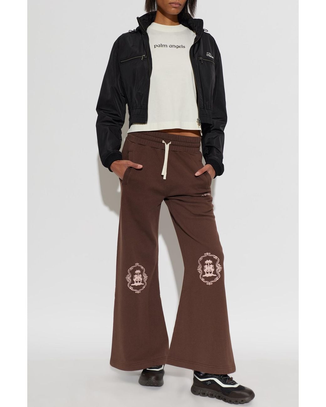 Palm Angels Brown Track Pant