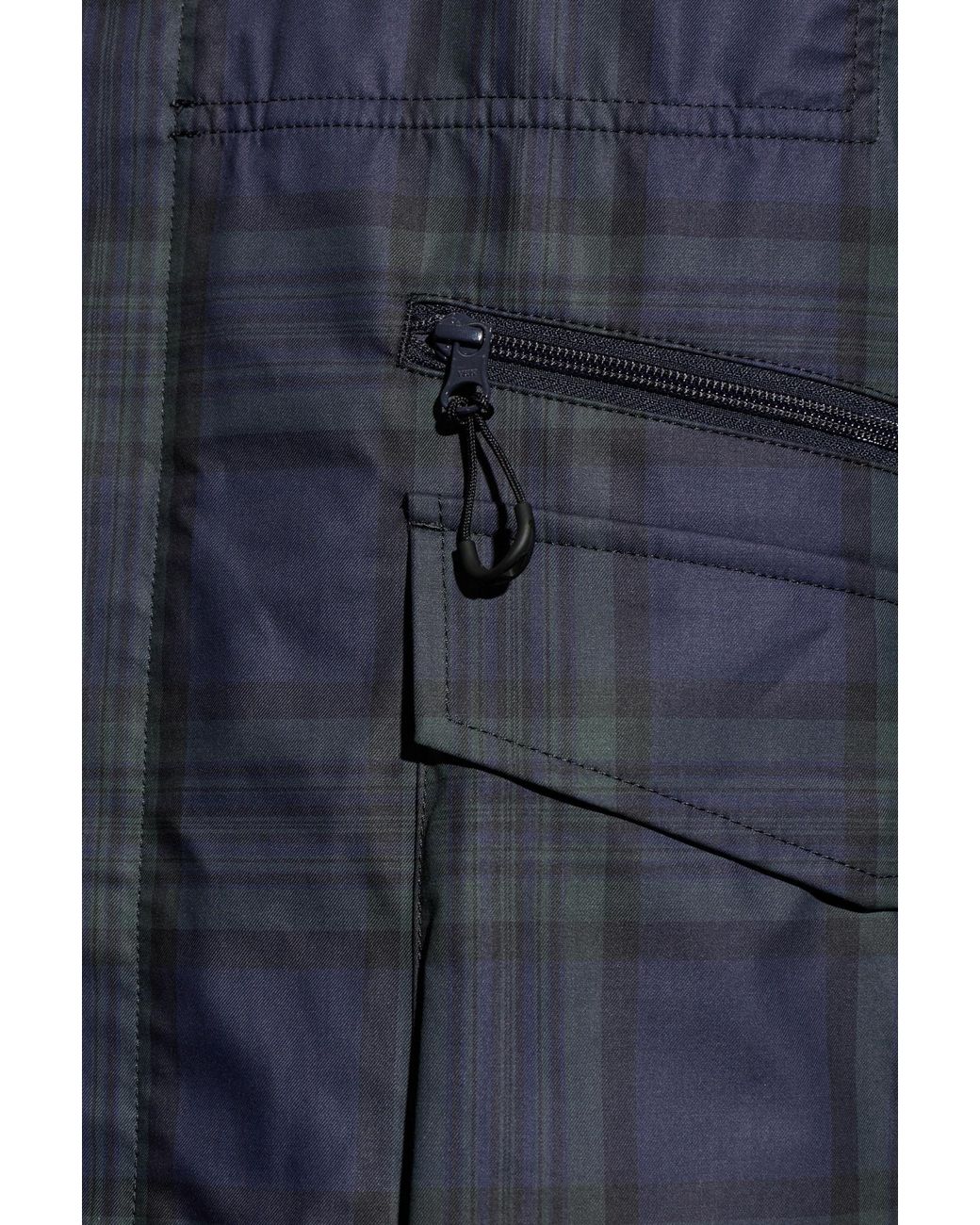 Comme des Garçons Blue Plaid Pattern Jacket for men