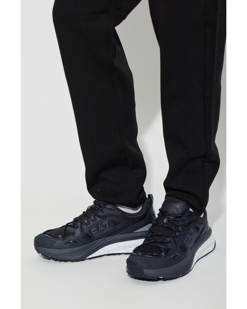 EA7 Blue Logo Sneakers for men