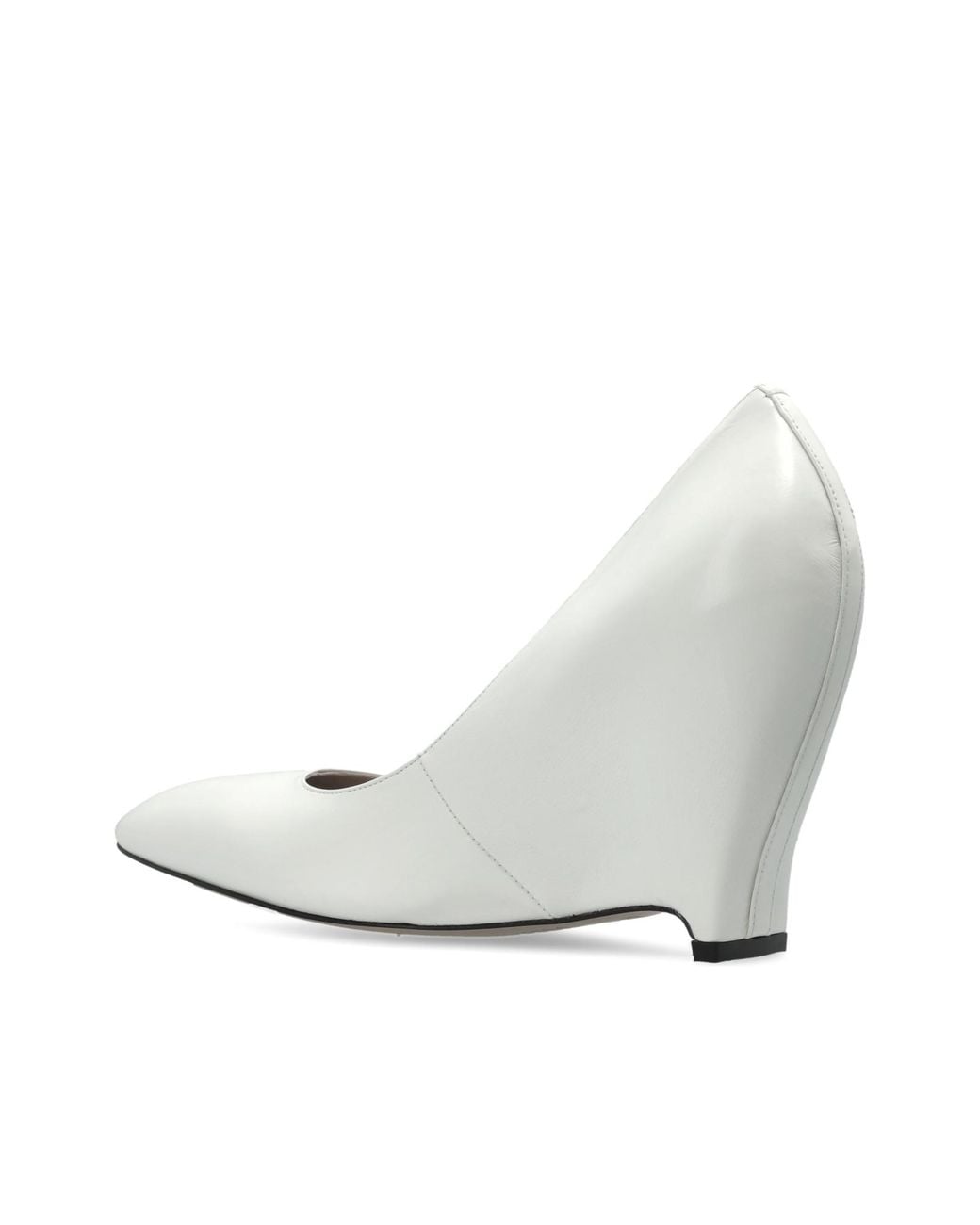 Maison Margiela White Leather Heeled Shoes