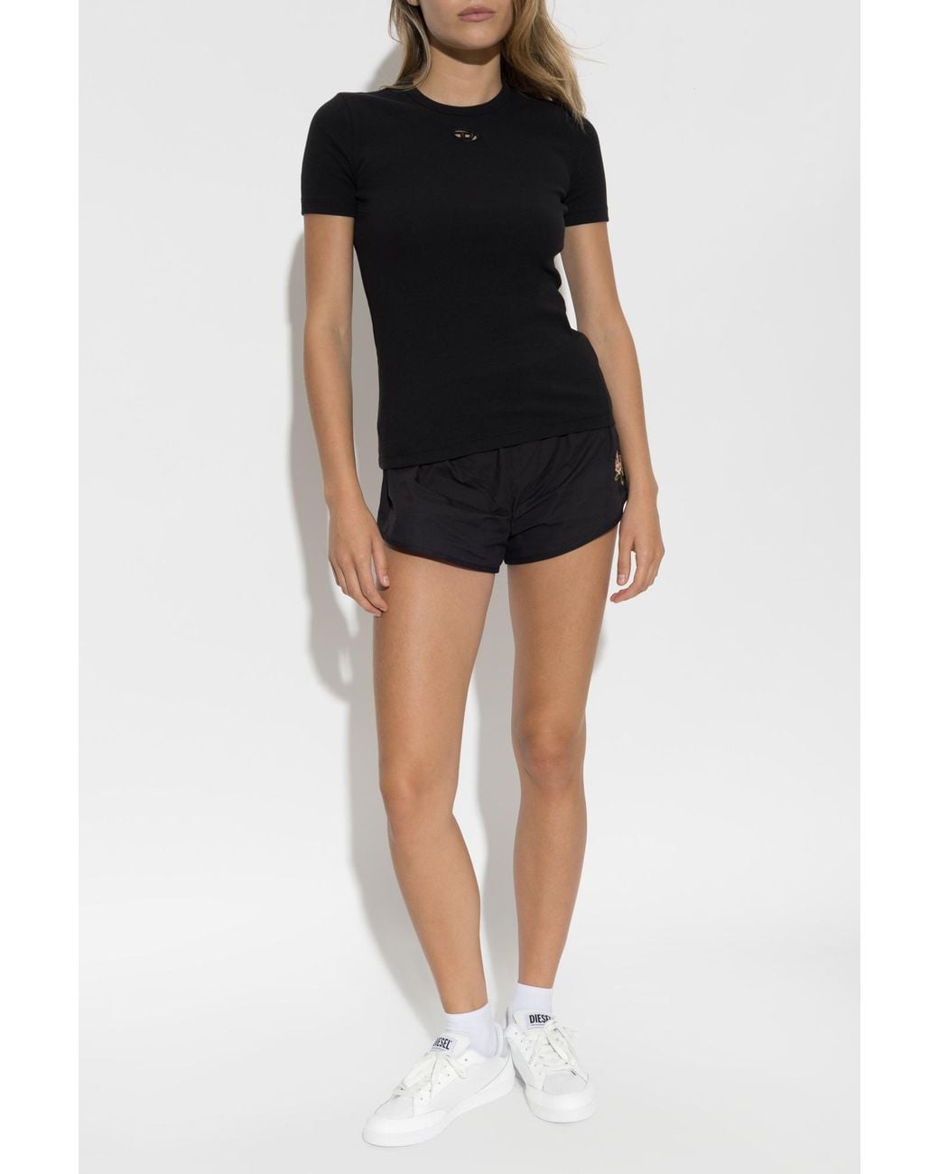 DIESEL Black T-Shirt 'T-Ribber-Od'