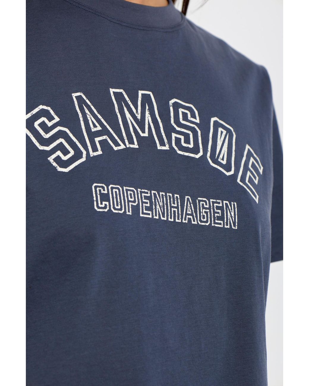 Samsøe & Samsøe Blue "Sacamino" T-Shirt