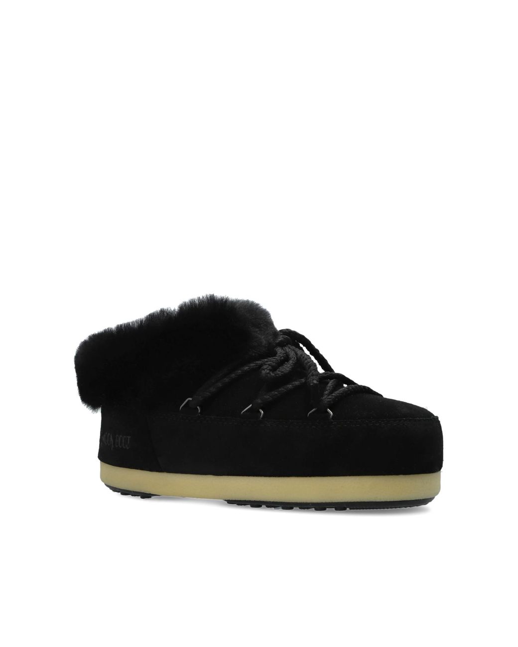 Moon Boot Black "Mb Evx Mule Suede" Shoes