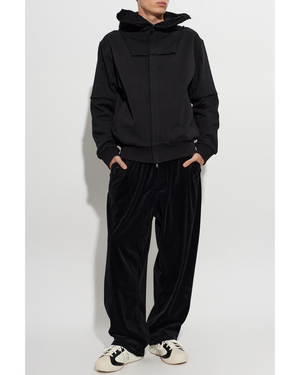 Y-3 Black Corduroy Trousers for men