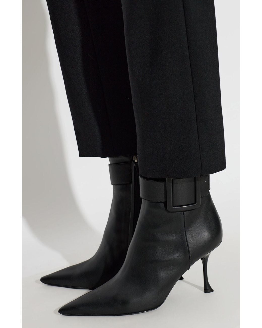 Roger Vivier Black “Heeled Ankle Boots 'Viv