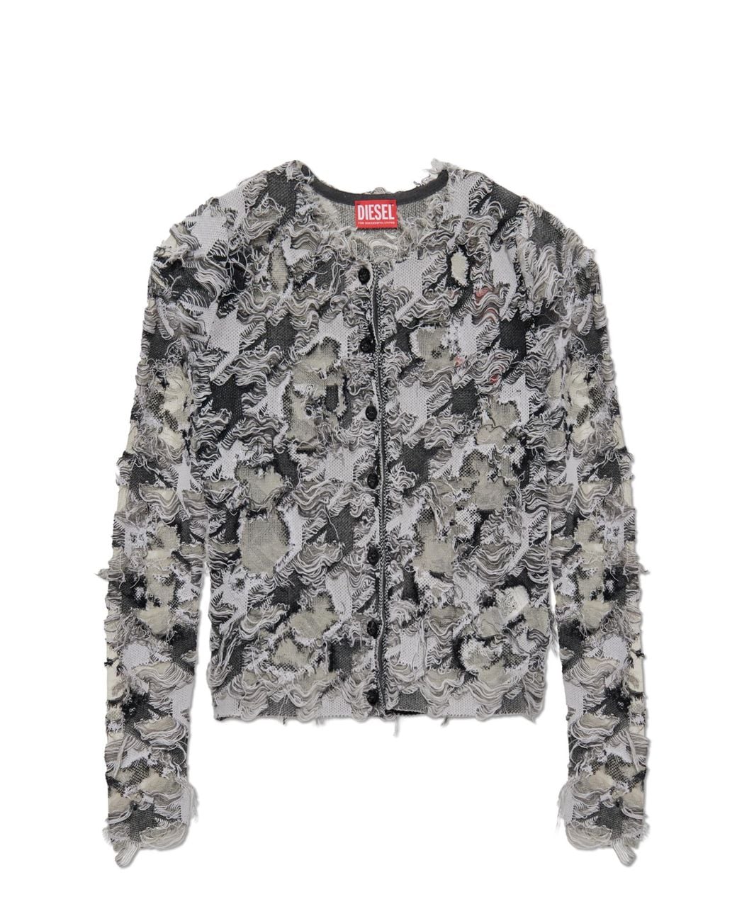DIESEL Gray Short Cardigan 'M-Sibylla'