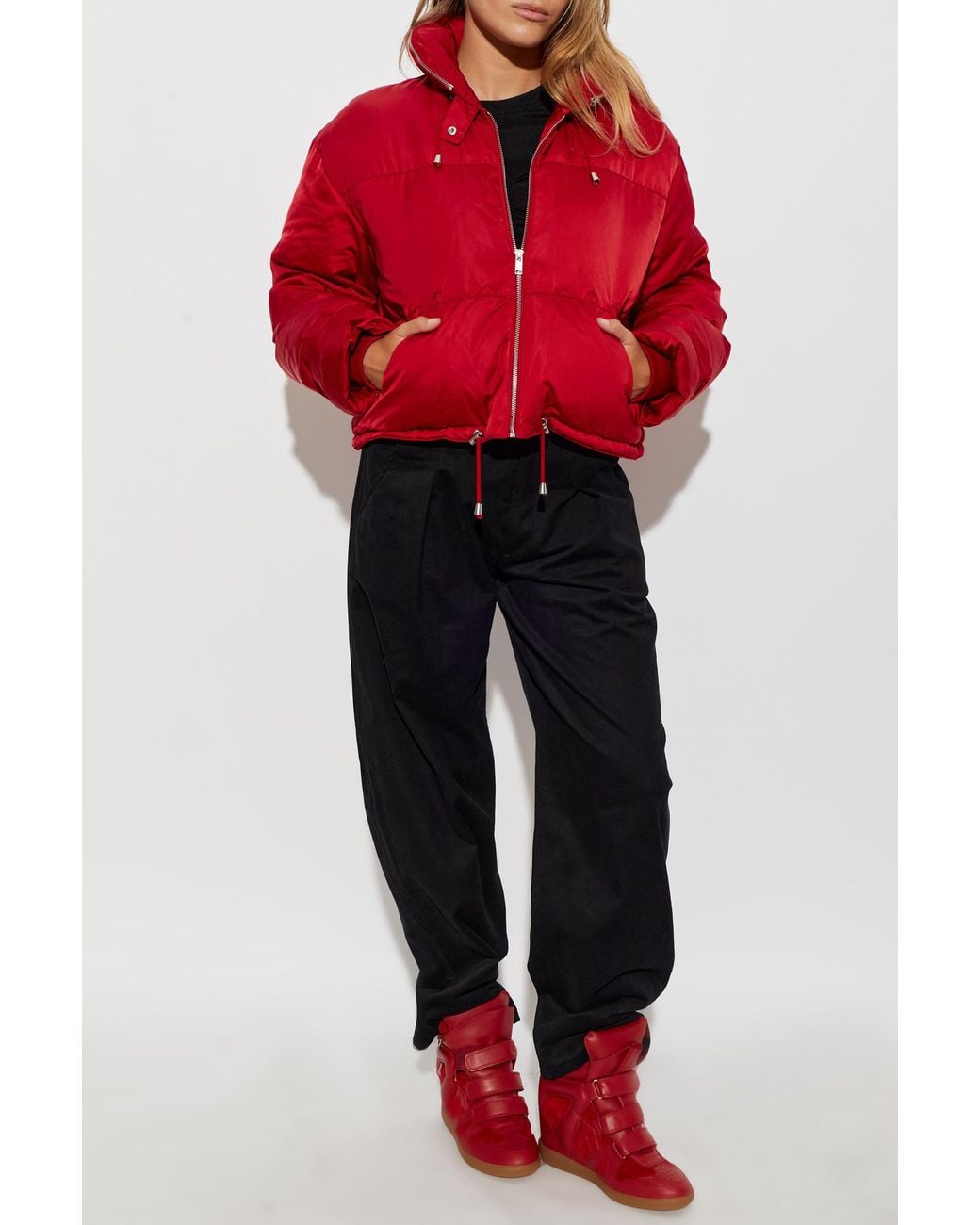 Isabel Marant Red "Rilja" Down Jacket