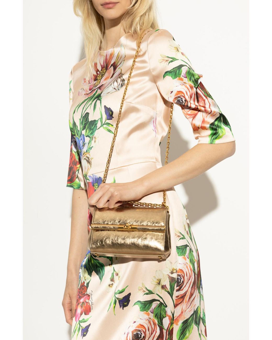 Dolce & Gabbana Natural Shoulder Bag Marlene Mini