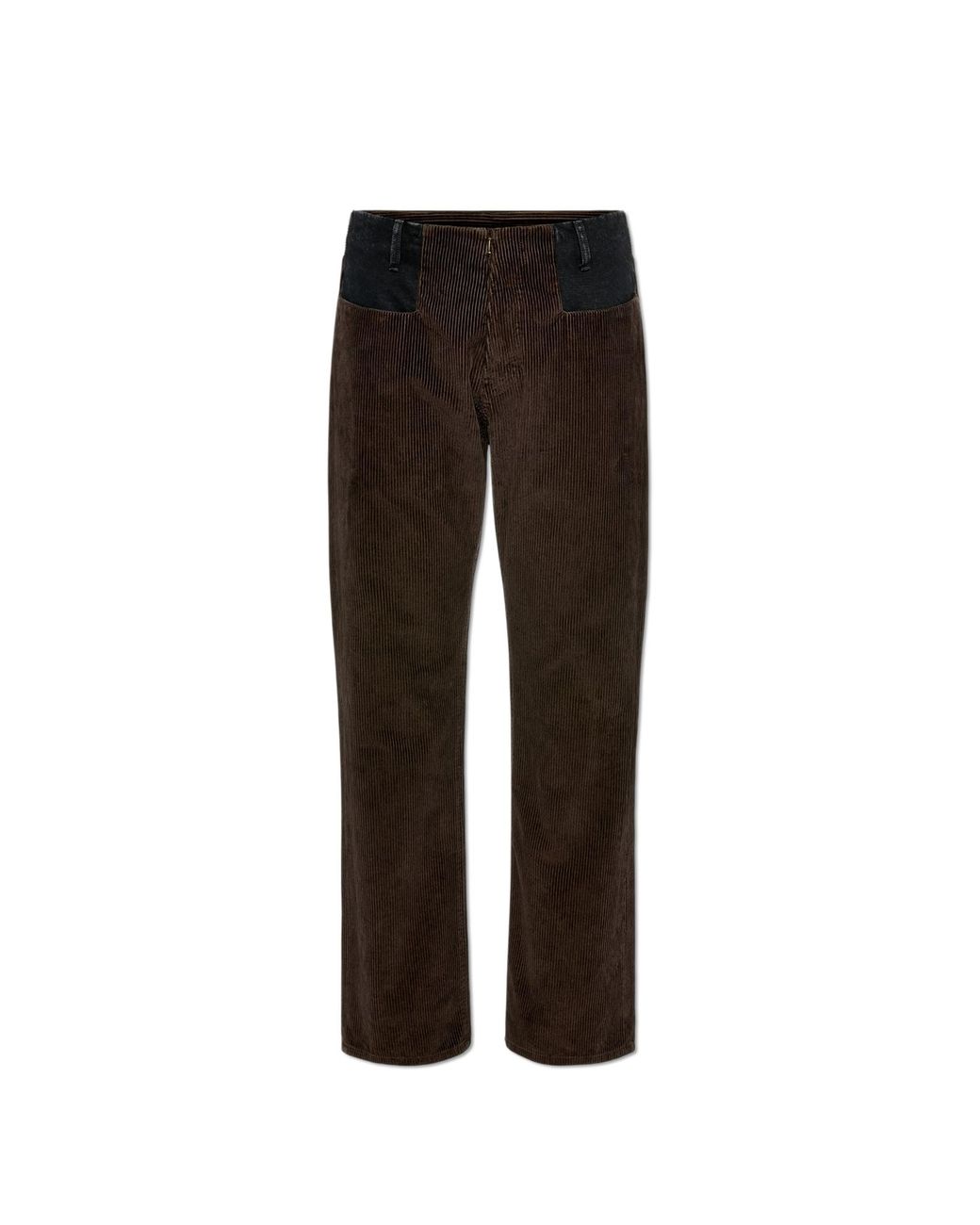 Maison Margiela Black Corduroy Trousers for men