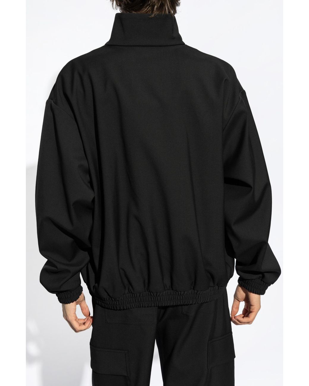 Dolce & Gabbana Black Woolen Jacket for men