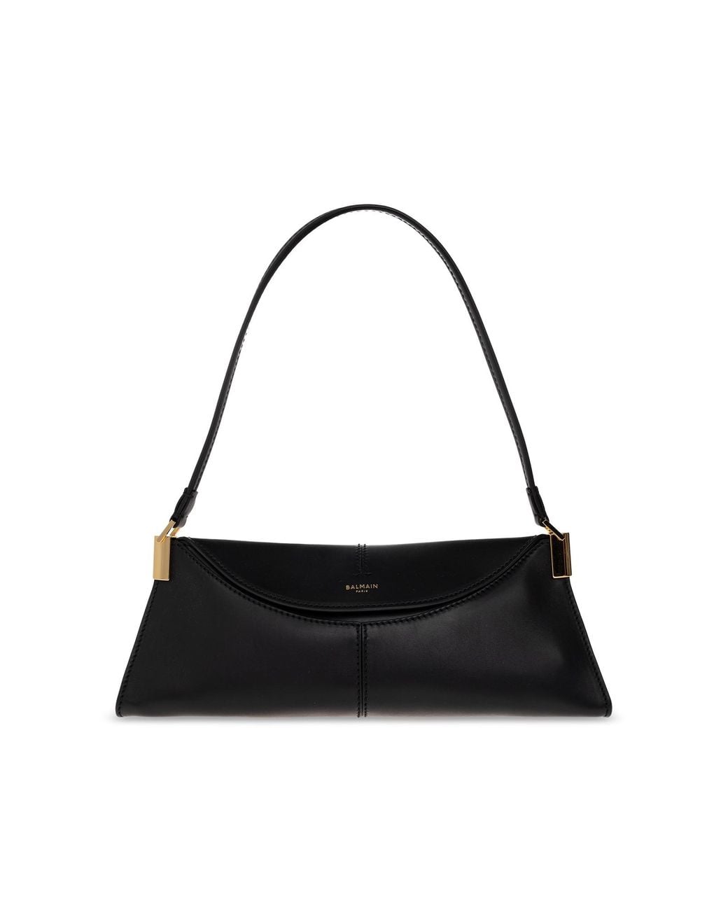 Balmain Black '64-83 Small' Leather Bag