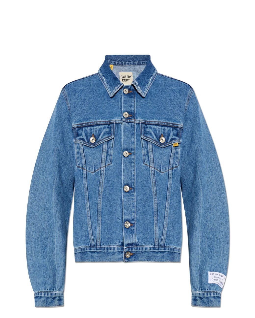 GALLERY DEPT. Blue Denim Jacket With Logo for men