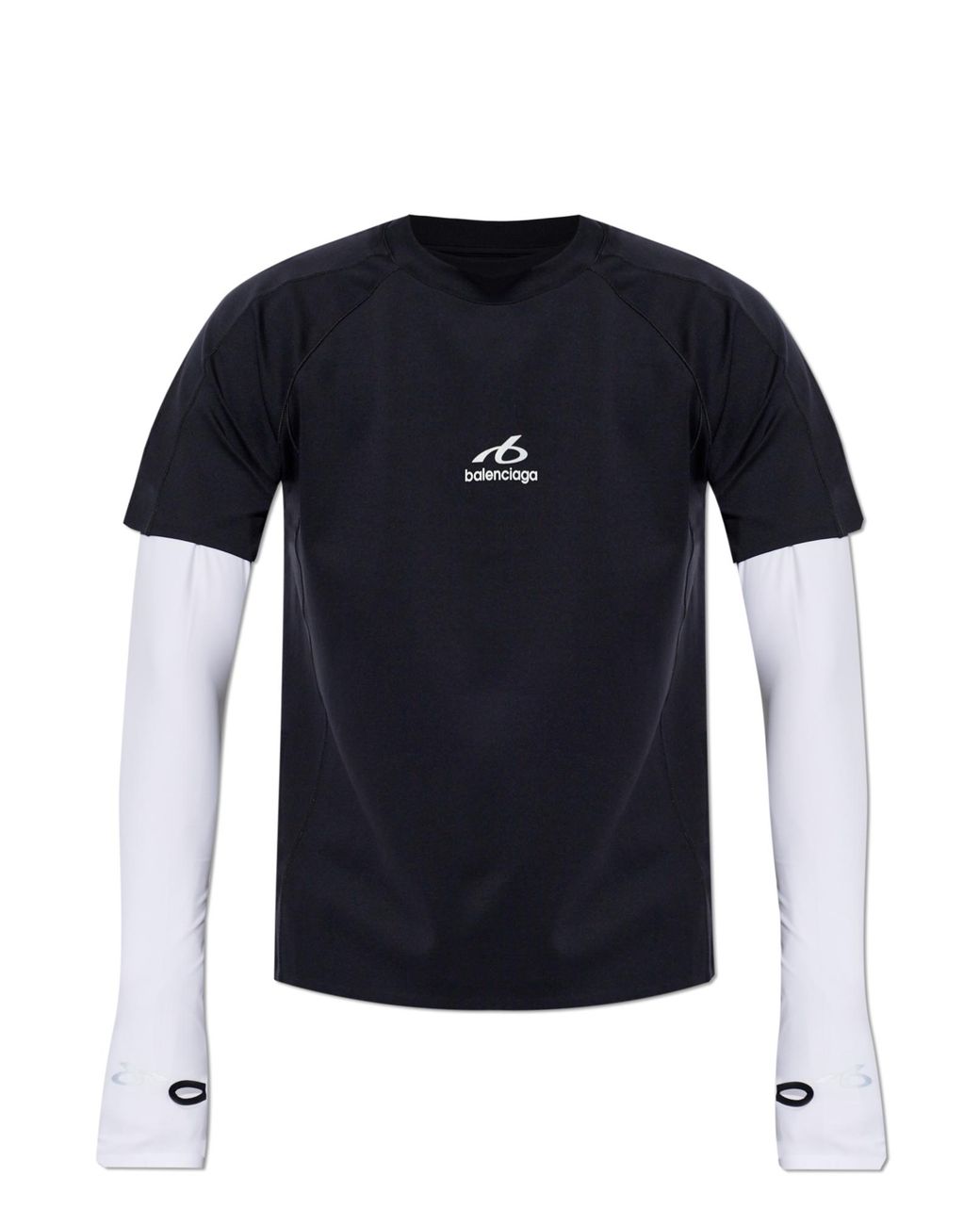 Balenciaga Black T-Shirt With Logo for men