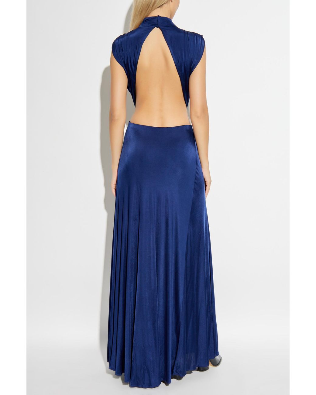 Loewe Long Dress With Back Slit in Blue