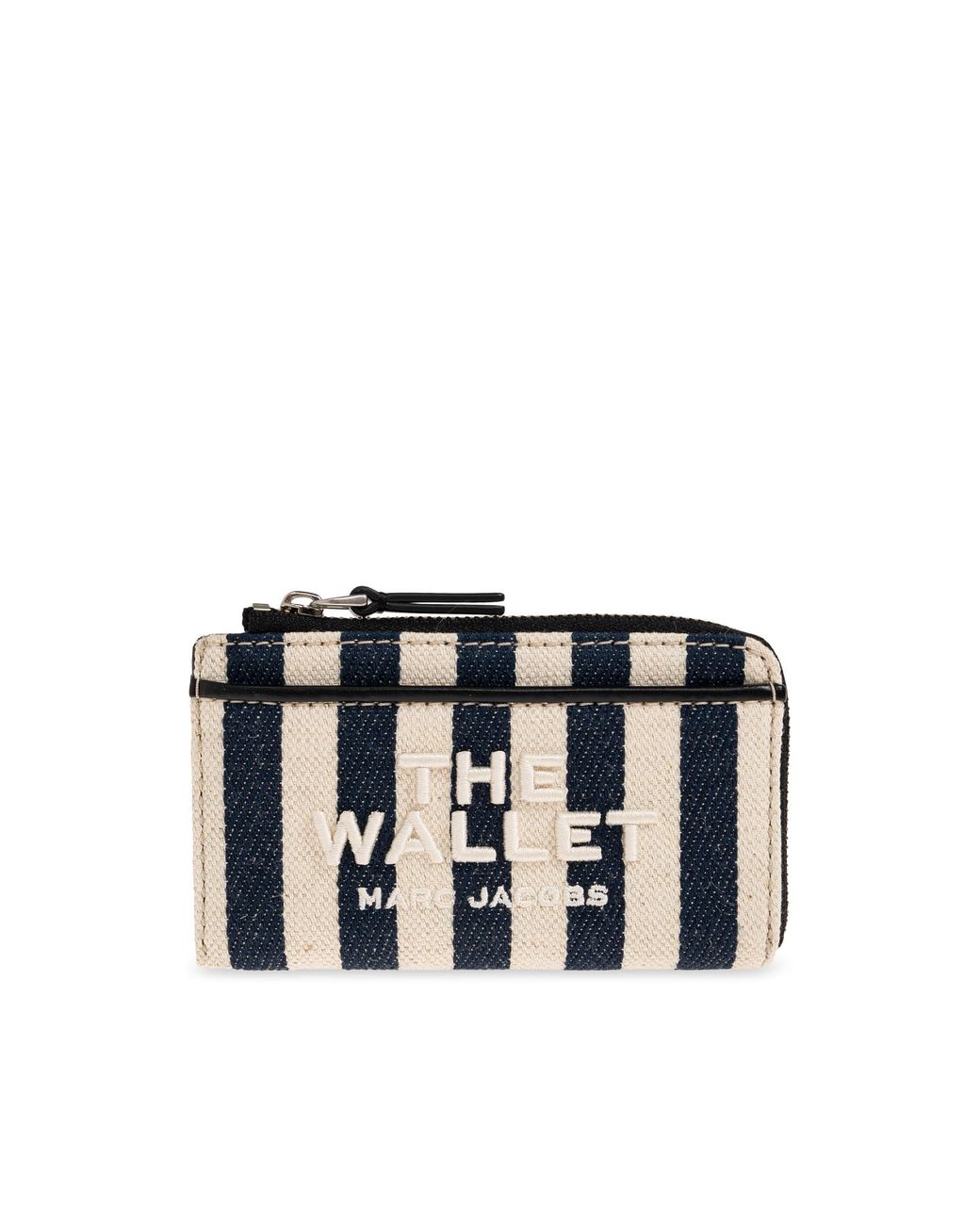 Marc Jacobs Black Wallet With Striped Pattern