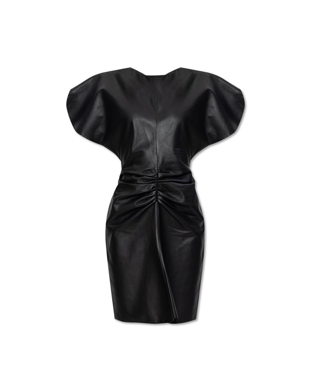 Victoria Beckham Leather Dress in Black | Lyst