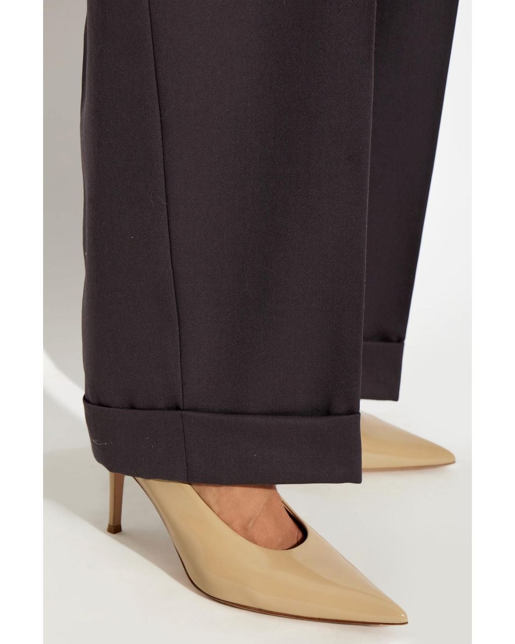Gianvito Rossi White 'Robbie' Heeled Shoes